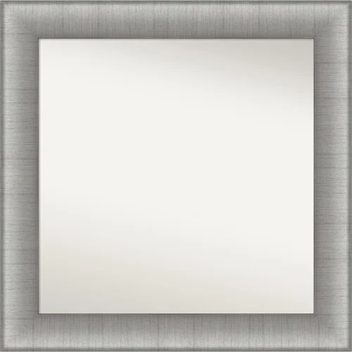 Miniatura 247 de Amanti Art Espejo de baño plateado para sobre fregadero, 28 x 47 pulgadas, espejo rectangular de plata imperial, marco de madera tradicional de gran