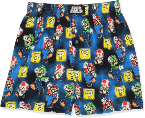 SUPER MARIO Brothers - Pantalones cortos tipo bóxer para hombre