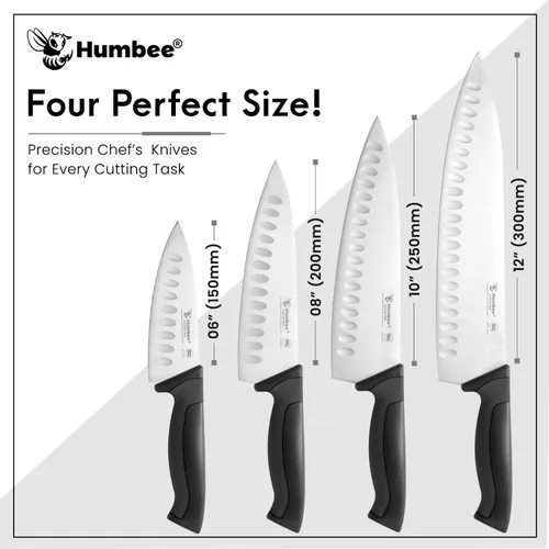 Miniatura 7 de Cuchillo de chef certificado NSF de 10 pulgadas, cuchillo de cocina de acero inoxidable de alto carbono con mango ergonómico codificado por