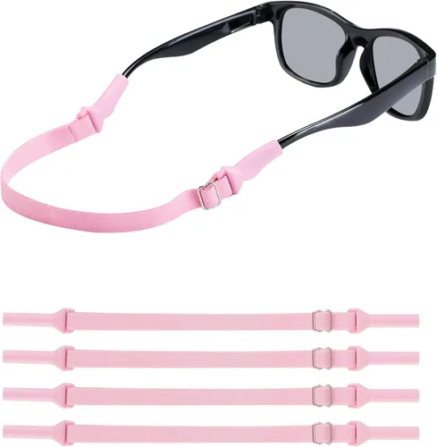 lvvfit Correas de lentes para niños (6.5 a 10 pulgadas), correa ajustable para lentes de sol deportivas, correas de soporte para anteojos para niños