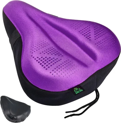 Miniatura 10 de Zacro Bike Seat Cushion - Padded Gel Bike Seat Cover for Men & Women, Padding Bicycle Saddle fit with Peloton/Spin Stationary Exercise/Mountain Road