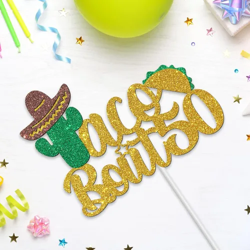 Miniatura 3 de Taco Bout 50-G - Decoración para pastel de 50 años, temática de fiesta mexicana, decoración de fiesta de cumpleaños número 50 y fabulosa, decoración