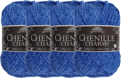 Miniatura 69 de JubileeYarn - Hilo de chenilla (3.53 oz/poliéster peinado, circonita), 1 pastel