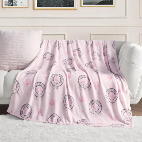 Miniatura 22 de Juicy Couture Berry Happy - Manta de felpa de 50 x 70 pulgadas, color rosa, mantas decorativas para sofás, mantas para sillas y camas