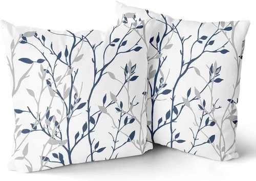 Miniatura 19 de Giwawa Little Adventure - Funda de almohada decorativa cuadrada de 16 x 16 pulgadas, color azul marino, diseño de flecha, fogata, oso, bosque