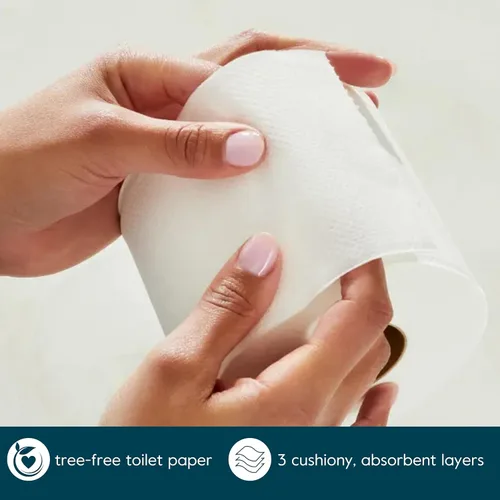 Miniatura 2 de Grove Co. Papel higiénico de bambú sin árboles y seguro para sépticos, ultra suave, duradero y absorbente, hojas de 3 capas