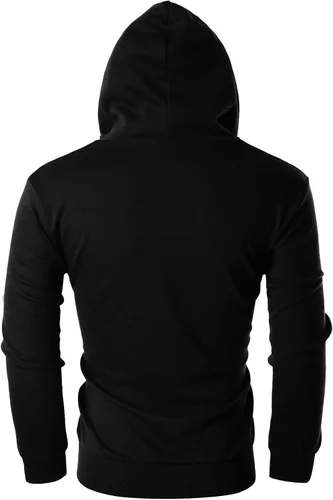 Miniatura 3 de Ohoo Sudadera con capucha ligera con cremallera y bolsillos, de manga larga, con cremallera completa