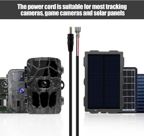 Miniatura 4 de Cable de alimentación para cámara de sendero, cable de alimentación externo CC de 0.157 x 0.067 in compatible con cámaras Tactacam Reveal X, XB, SK