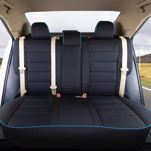 Miniatura 17 de EKR Fundas para asientos de Tundra de ajuste personalizado para Toyota Tundra Double Cab 2014 2015 2016 2017 2018 2019 2020 2021 - Neopreno (negro)