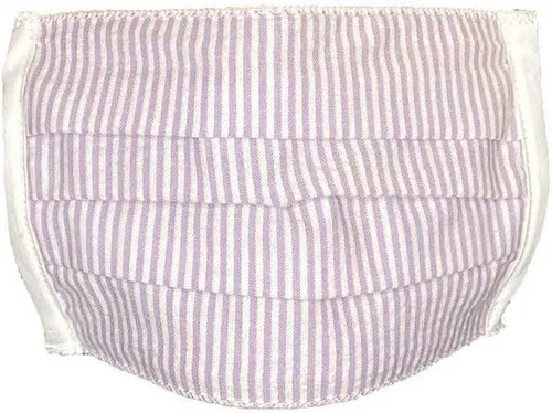 Miniatura 3 de Avery Hill Tapabocas en tela de algodón, lavable, reutilizable, protección contra el polvo y polución, Fishbone Turquesa Bronceado