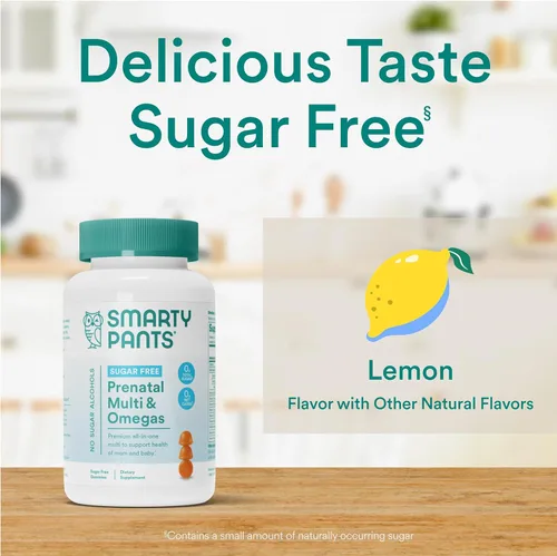 Miniatura 5 de Vitaminas prenatales SmartyPants para mujeres, gomitas multivitamínicas sin azúcar: metilfolato, omega 3 (ALA) vitamina D3, C, vitamina B12, B6, A