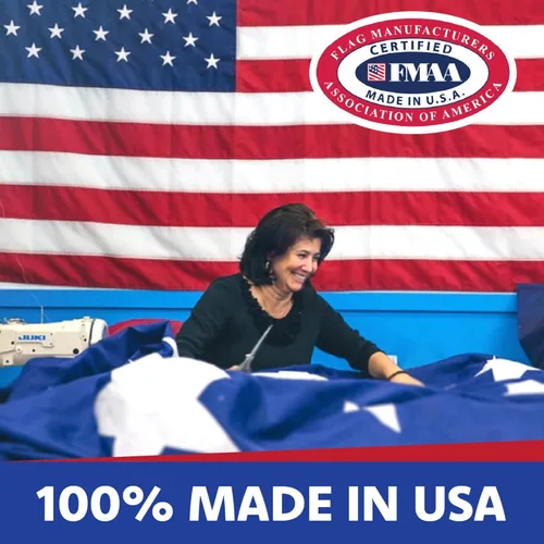 Miniatura 6 de Bandera estadounidense de 3 x 5 – Bandera de Estados Unidos con nailon SolarMax duradero, rayas cosidas y estrellas bordadas – Banderas