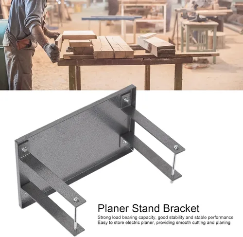 Miniatura 5 de Fdit Soporte para cepilladora eléctrica, mesa multifunción de aluminio para carpintería, tablero de soporte de 11.4 x 6.9 pulgadas, incluye patas