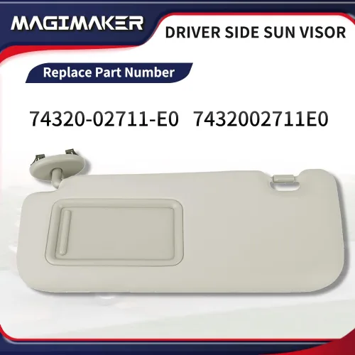 Miniatura 3 de Parasol lateral del conductor compatible con Toyota Corolla 2007 2008 2009 2010 2011 2012 2013 Reemplazo 74320-02711-E0 delantero izquierdo