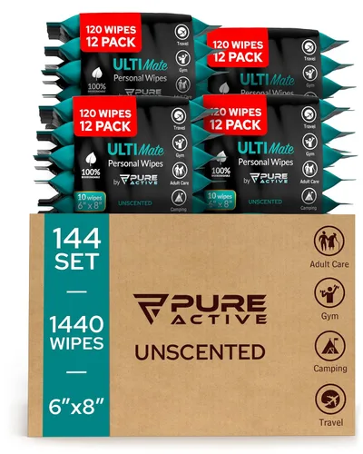 Ultimate Shower - Toallitas de baño para cuerpo y cara, toallitas biodegradables de limpieza corporal para hombres para después del gimnasio,