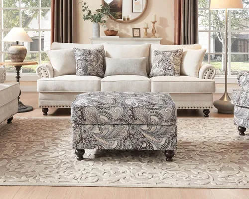 Miniatura 15 de Silla decorativa moderna, sillón tapizado de felpilla con patas de madera maciza, diseño floral para sala de estar, dormitorio, sala de lectura