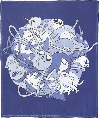 Miniatura 18 de Northwest Adventure Time - Manta de seda táctil, 50 x 60 pulgadas, Adventure Comic