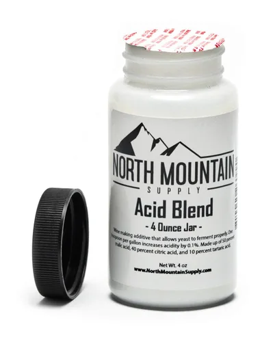 Miniatura 2 de North Mountain Supply - Mezcla de ácidos de grado alimenticio AB-4oz - Tarro de 4 onzas