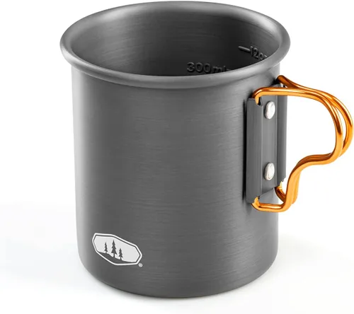 Miniatura 3 de GSI Outdoors Vaso de aluminio anodizado duro para botella de halulitis I Taza ligera y recipiente de alimentos con asas plegables para acampar
