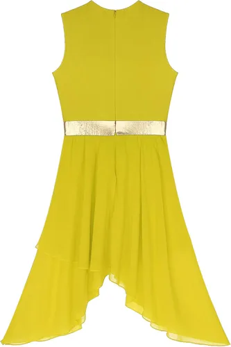 Miniatura 4 de Vestido de baile de alabanza brillante metálico para mujer, disfraz litúrgico de adoración lírica, ropa de alabanza de bloque