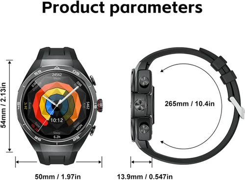Miniatura 7 de GT97 - Reloj inteligente 2 en 1 con auriculares TWS de 1.53 pulgadas, 128 MB, redondo, impermeable, música, MP3, altavoz, NFC, reloj inteligente