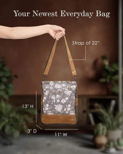 Miniatura 3 de Myra Bag Floral Purse - Canvas Bags for Women, Over The Shoulder Purse