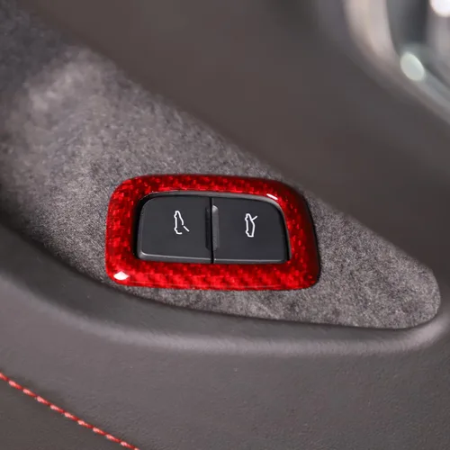 Miniatura 6 de Sekhyna Cubierta de botón del interruptor del maletero compatible con Corvette C8 Stingray 2020 2021 2022 2023 fibra de carbono real / ABS 1 pieza