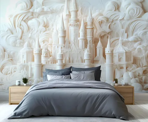 Miniatura 9 de Papel tapiz de pavo real, murales de pavo real de lujo, papel tapiz retro en relieve floral para niños y niñas, decoración de pared de dormitorio