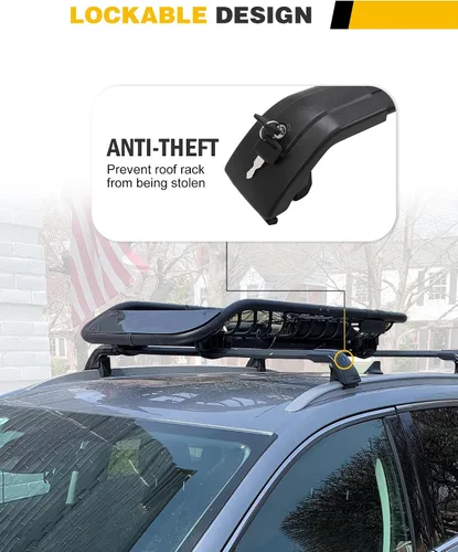 Miniatura 4 de Barras Transversales de Techo Compatibles con Buick Encore 2013 2014 2015 2016 2017 2018 2019 2020 2021 2022 Portaequipajes con Barras Transversales