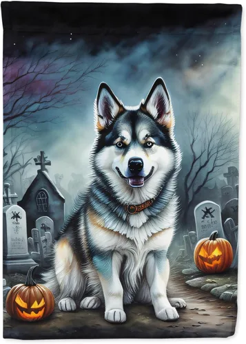 Miniatura 29 de Caroline's Treasures DAC2011GF - Bandera decorativa para jardín de Halloween con diseño de beagle para jardín, jardín, jardín, jardín, multicolor