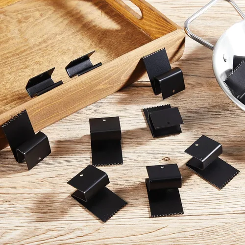 Miniatura 7 de Dunzy Paquete de 40 clips de ventana de huracán para ventanas de 1/2 pulgada de grosor, acero al carbono, clips reutilizables para ventanas de Negro