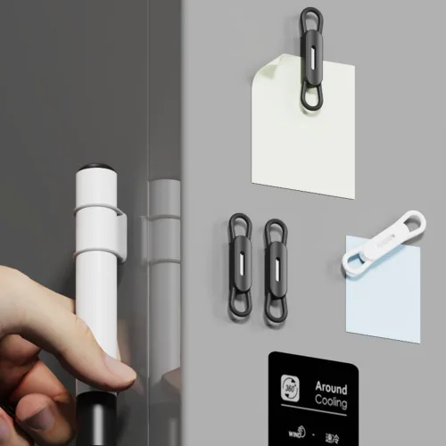 Miniatura 8 de WALLFID Paquete de 10 clips magnéticos de silicona para bolígrafos, ideal para bolígrafos de tinta de gel o marcadores de borrado en seco