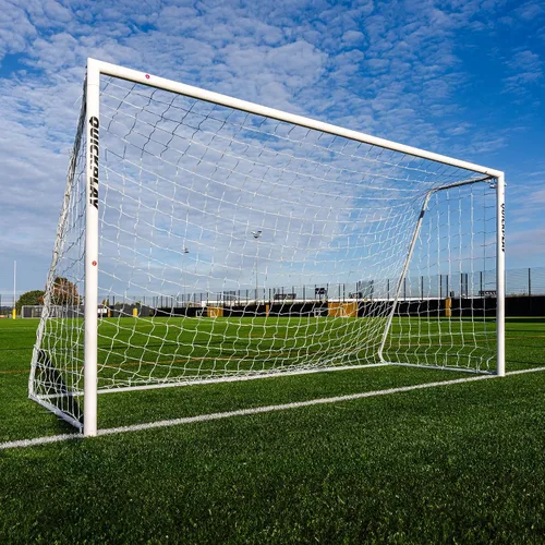 QUICKPLAY Pro Alu Match Gama de portería de fútbol | Gol de fútbol de aluminio reforzado premium [Un solo gol]
