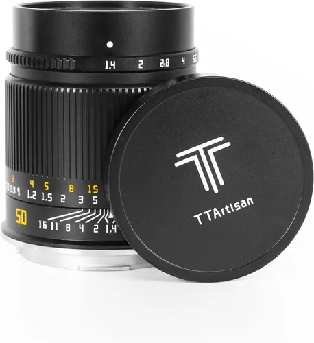 TTArtisan Lente de cámara sin espejo F1.4 de 1.969 in F1.4 con gran apertura manual, montaje en L compatible con S1, S1R, S1H, S5, L, T, TL, TL2, CL
