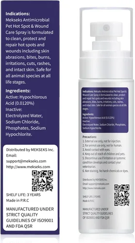 Miniatura 7 de Spray para el cuidado de heridas de puntos calientes para perros, gatos, alivia la picazón en la piel, limpia y curación rápida infecciones, heridas