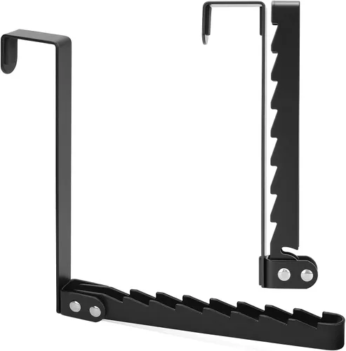 Miniatura 9 de FYY Ganchos para colgar sobre la puerta, 1 paquete plegable plegable sobre la puerta, estante organizador para ahorrar espacio, colgador