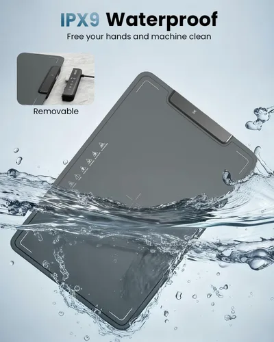 Miniatura 5 de Manta calefactora para alimentos, enchufe y listo - Grande 24"x16", calentamiento rápido de superficie completa, 6 niveles de temperatura