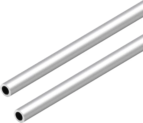 Miniatura 9 de Tubo redondo de aluminio 6063, 0.472 pulgadas de diámetro exterior 0.079 in de grosor de pared 11.811 in de longitud, tubo recto de metal sin
