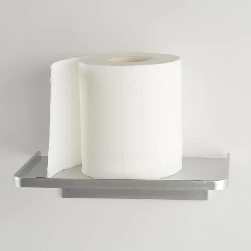 Miniatura 5 de JDYOOMI Estantes Flotantes de Pared de Acrílico - Pequeño Soporte Adhesivo para Teléfono Montado en la Pared, Organizador de Toallitas, Estante