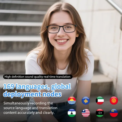 Miniatura 3 de Gafas de IA para hombres y mujeres impulsadas por ChatGPT, lentes inteligentes Bluetooth con traducción AI (más de 165 idiomas), cancelación