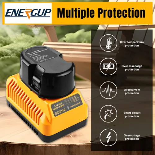 Miniatura 3 de Cargador DC9310 para batería Dewalt 7.2V-18V XRP NI-CD NI-MH DC9096 DC9098 DC9099 DC9091 DC9071 DE9057 DW9096 DW9094 DW9072 18V Dewalt cargador