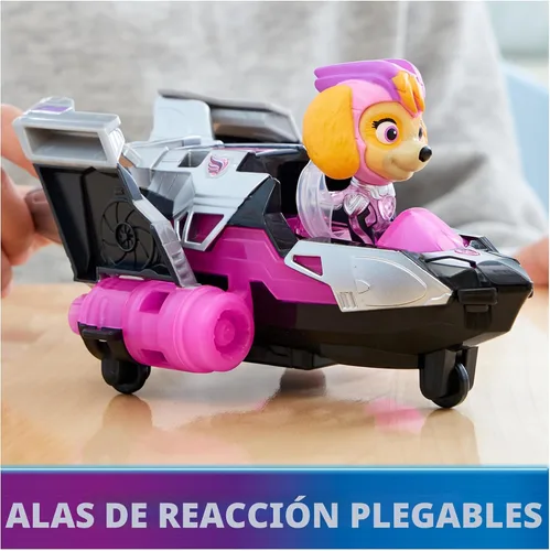 Miniatura 5 de Paw Patrol: The Mighty Movie, juguete de avión con figura de acción Skye Mighty Pups, luces y sonidos, juguetes para niños y niñas mayores de 3 años