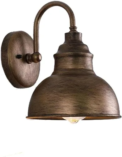 Miniatura 8 de Aplique de pared Exterior Vintage de Cuello de cisne E26/E27, apliques de Hierro inoxidable, luminarias impermeables Amen, para puerta o terraza