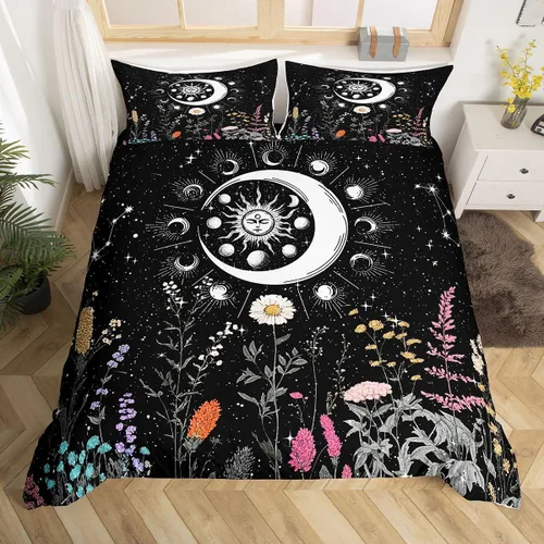 Miniatura 13 de Lindo juego de ropa de cama con dinosaurios, juego de funda de edredón con dibujos animados de cactus, funda de edredón decorativa, funda de edredón