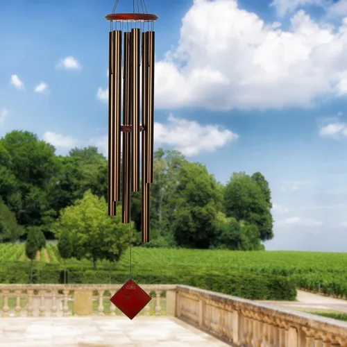 Miniatura 2 de Woodstock Chimes Neptune Carillón de Viento para Exterior de 54", Grande, Bronce, Sonido de Tono Profundo para Jardín al Aire Libre, Patio