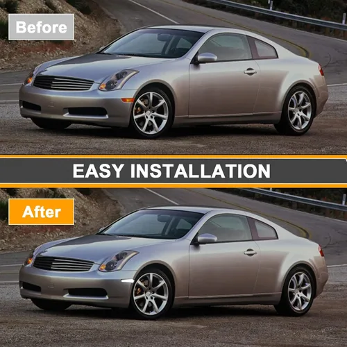 Miniatura 4 de Luces de posición laterales LED compatibles con G35 2D Coupé 2003-2007 / para Skyline V35 Coupe 2002-2007, lámparas de marcadores laterales de Luces