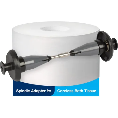 Miniatura 2 de Tork Adaptador de husillo sin núcleo para soportes de papel higiénico de estilo doméstico, se instala en segundos, se adapta a papel higiénico sin