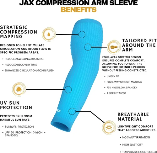Miniatura 27 de Jax Baseball Arm Sleeves - Youth and Adult
