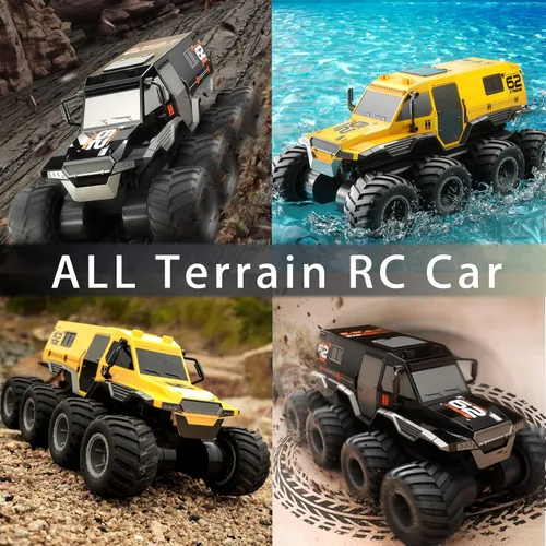 Miniatura 3 de KB KAIBO 2 Batería 8WD Coches RC para Niños de 8 a 12 años, Camión RC Anfibio Todo Terreno 2.4G Fuera de Carretera, Barco de Control Remoto, Los