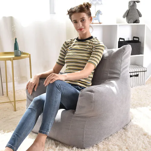 Miniatura 8 de Sofa Lazy Sack - Puf gigante para adultos (sin relleno), tumbona perezosa, tatami, ultra suave, funda para silla, muebles de sala de estar, asiento
